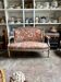 Banquette à la reine from the Louis XVI period, Indian fabric.