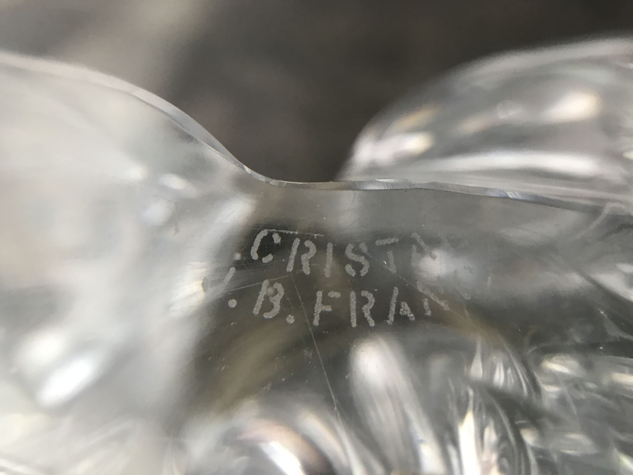 Joseph Bleichner lamp foot, St. Louis Manufacture