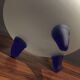 large opalescent glass vase