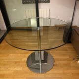 Habitat round table with glass top