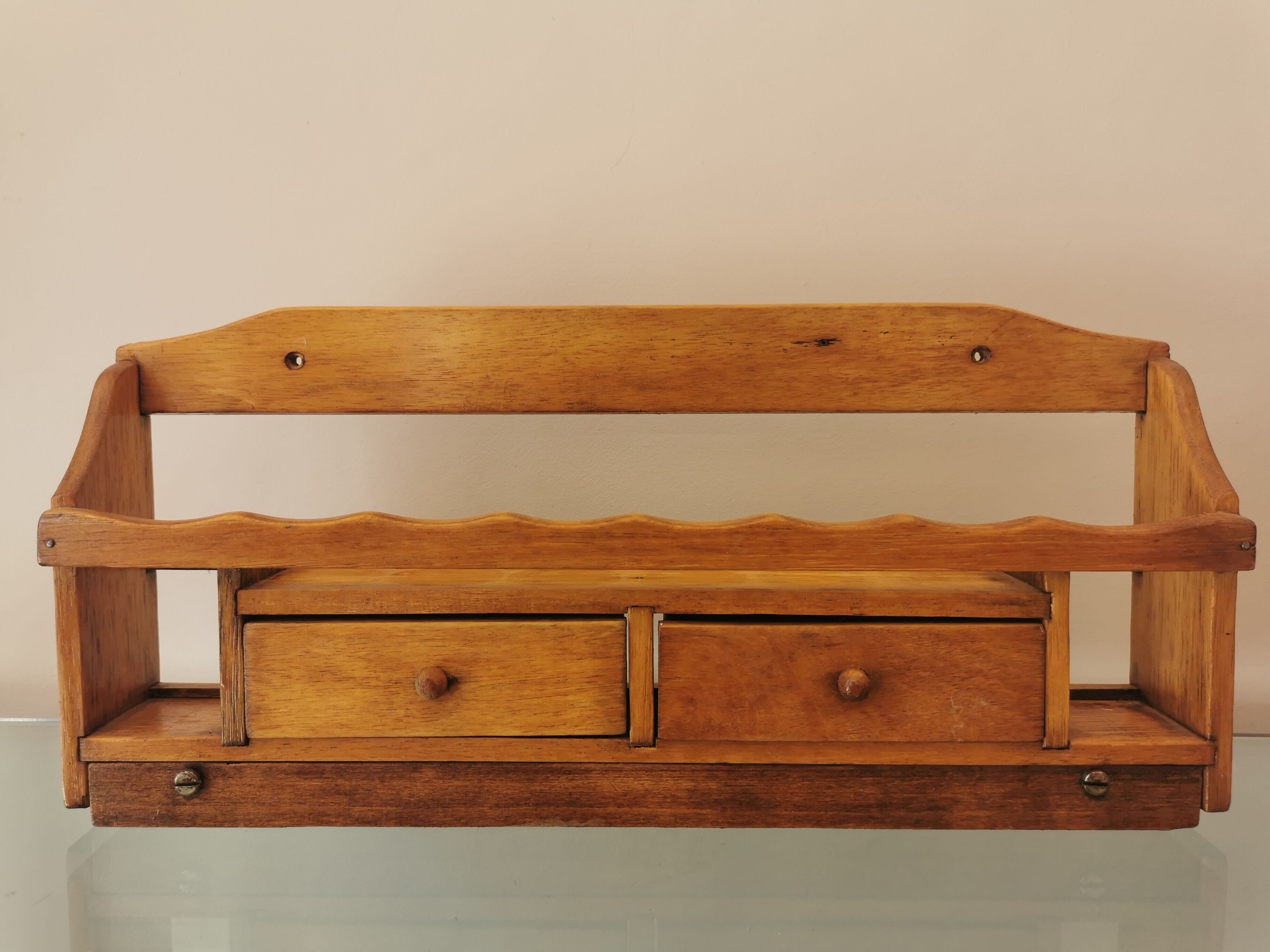 Wooden spice wall servant 60s/70s