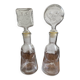 Pair of decanters by Erik Hoglund for Neiman Marcus, "People" series, Kosta Boda