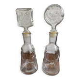 Paire de carafe d'Erik Hoglund pour Neiman marcus série "people" kosta boda