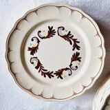 Assiettes plates Salins France