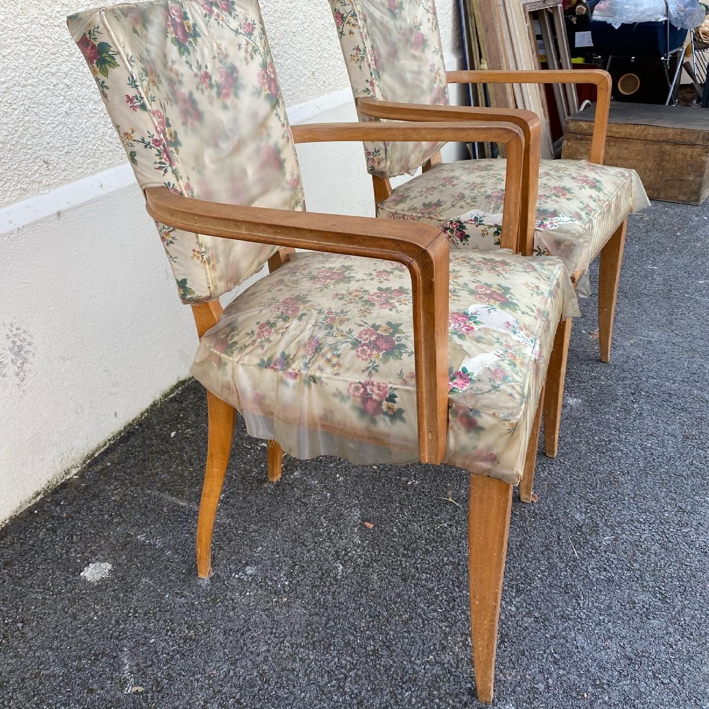 Pair of bridge chairs