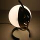 Lampe ou applique métal et opaline design années 50's