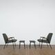 Two sets of lounge chairs with ottoman by Pierre Guariche for Meurop