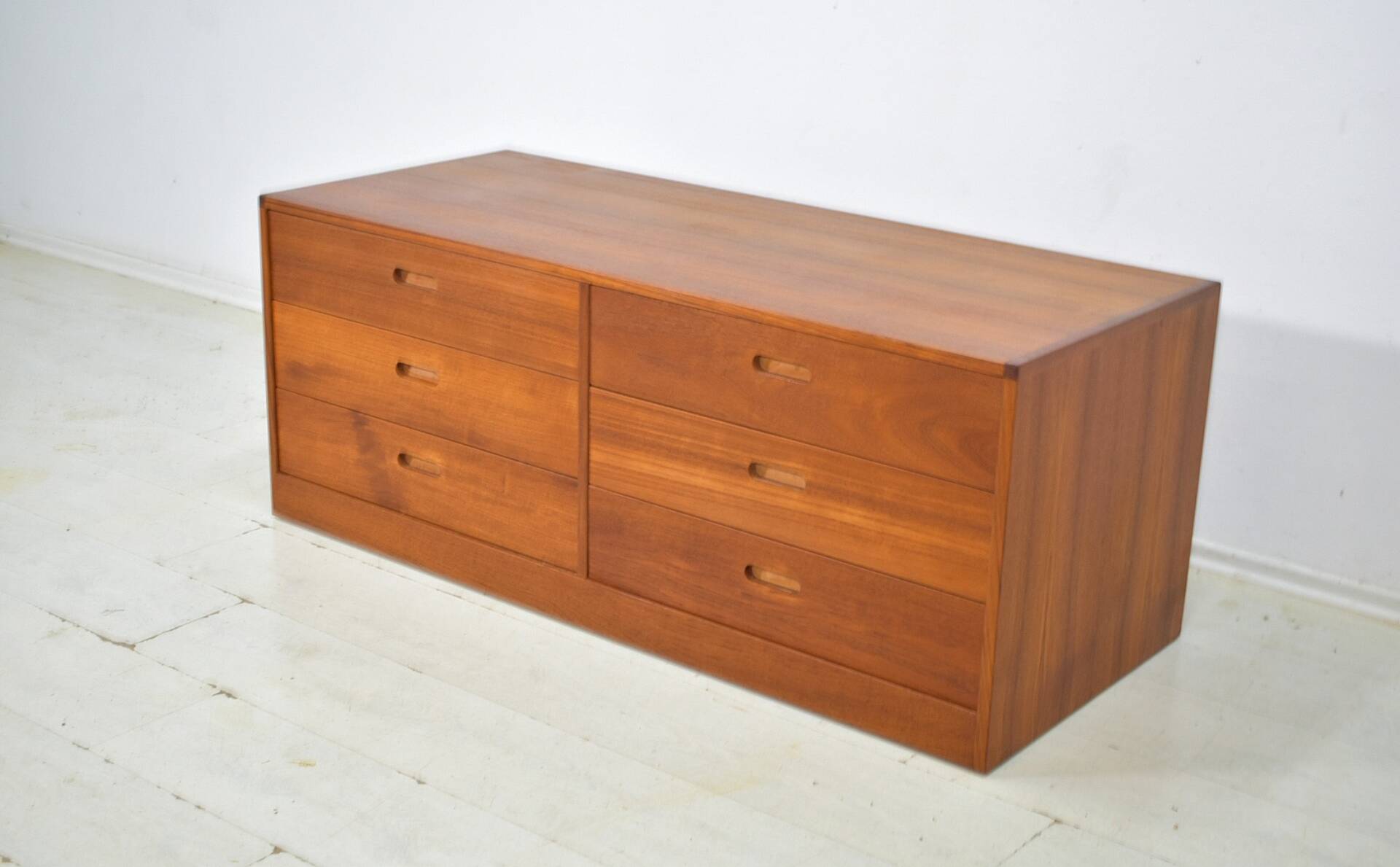 Chest of drawers by Erik Brouer 1960s Danish lowboard vintage teak