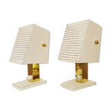 Paire de lampes de table en laiton 1950