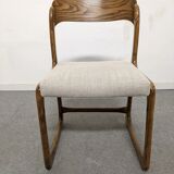 Series of 4 Baumann sleigh chairs from the 60s/70s