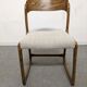 Série de 4 chaises traineau Baumann des années 60/70