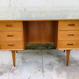 Scandinavian double-sided teak office 60s