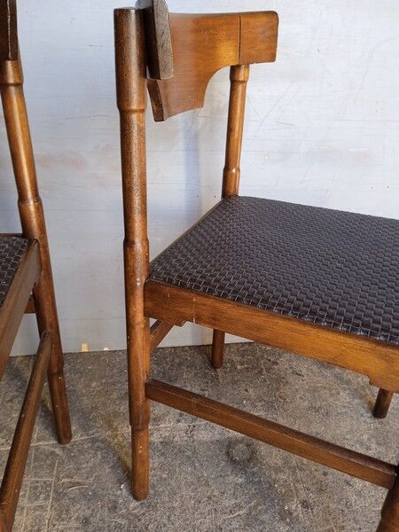 4 Scandinavian wooden chairs 1960