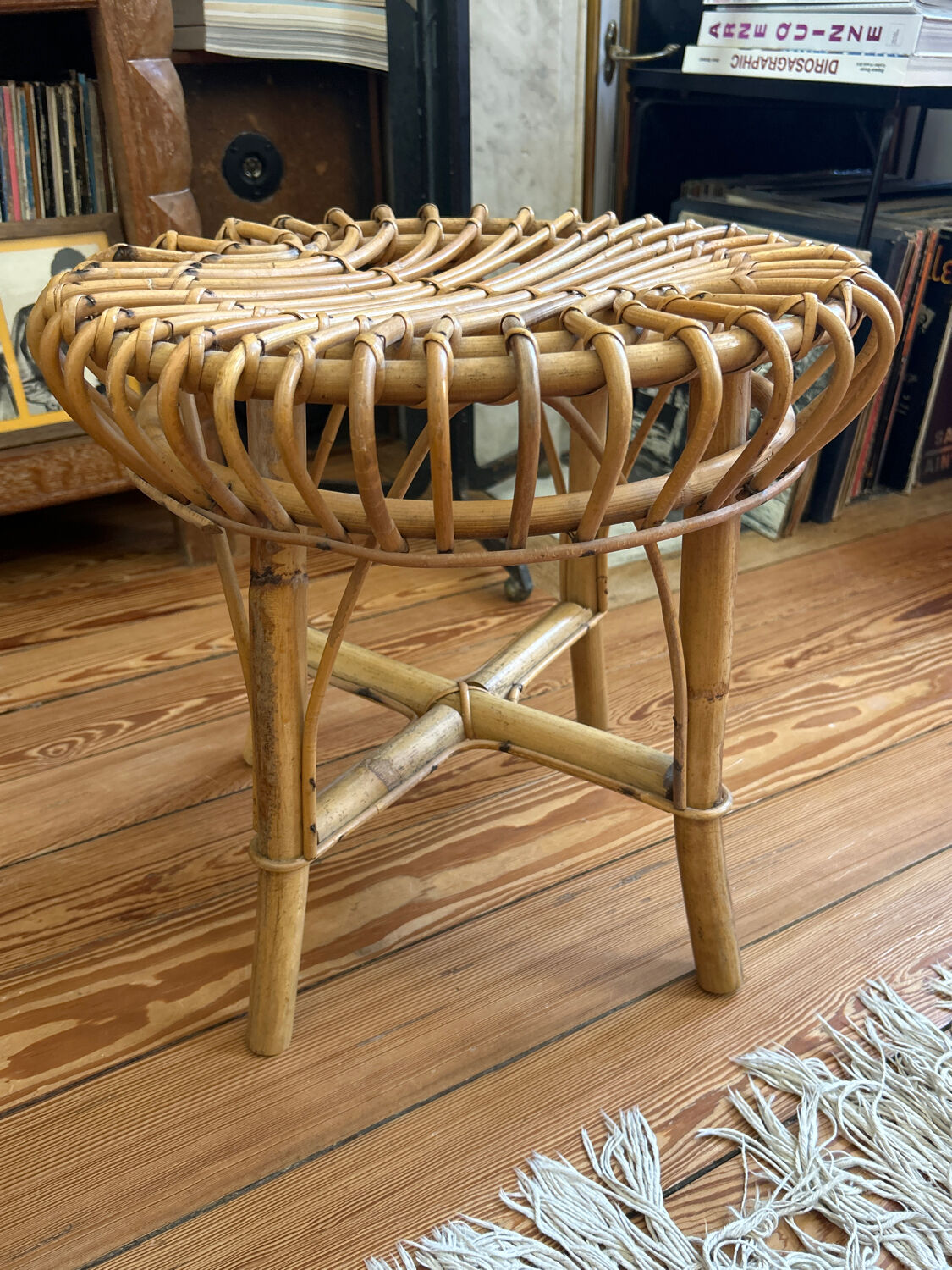 Rattan stool