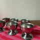 Set of 6 stainless steel egg cups