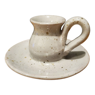 Ceramic candle holder signed Vallauris