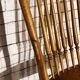 Wooden armchair with high back