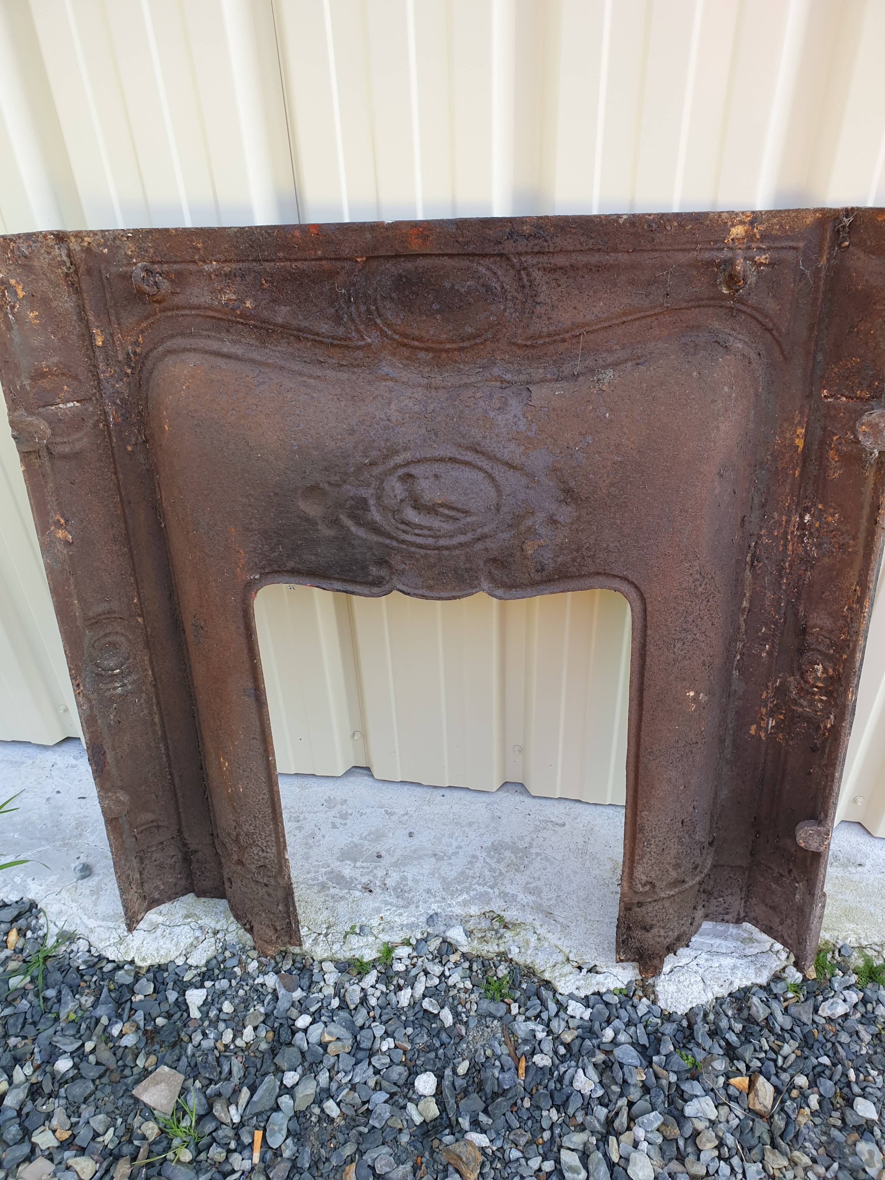 Cast-iron fireplace mantle