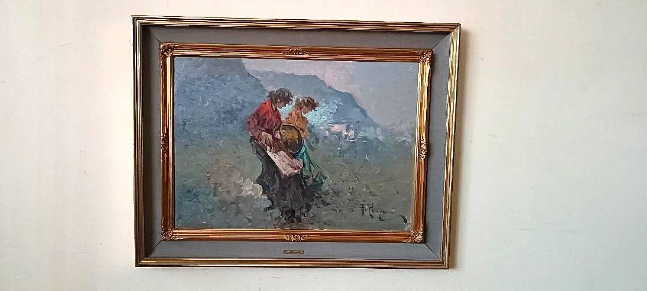 Painting, oil on canvas with frame, 1960s