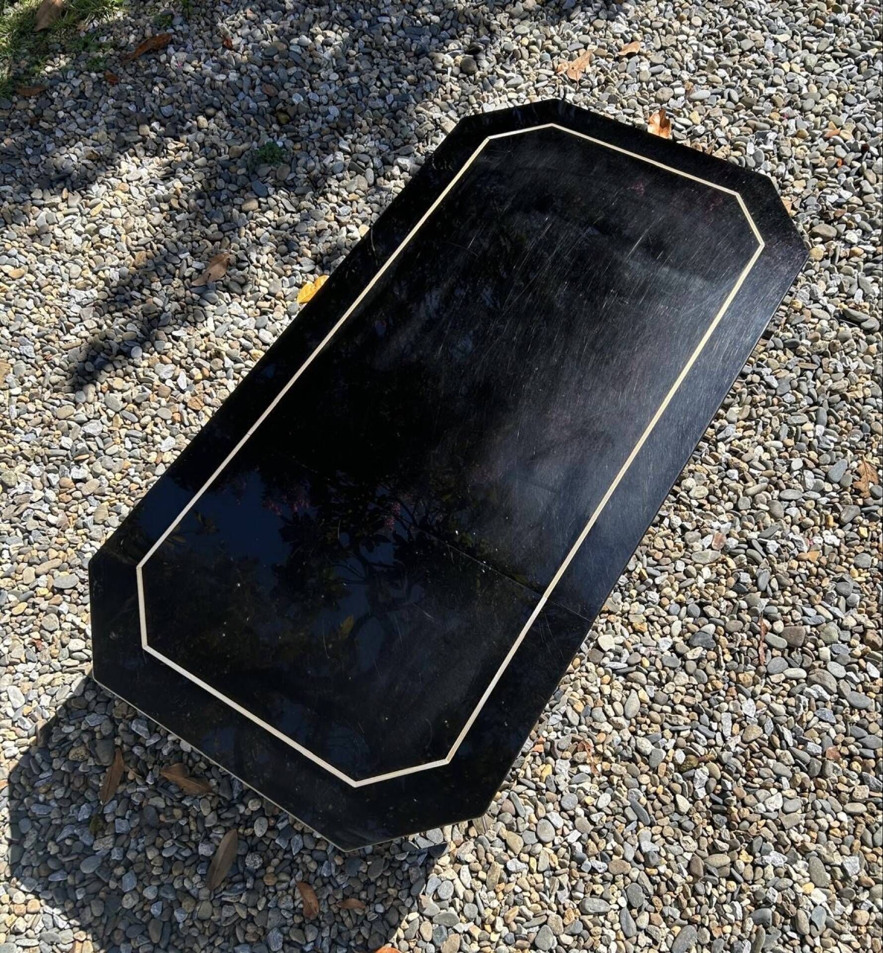 Lacquered table by Roche Bobois from the 70s, attributed to J-C Mahey.