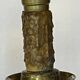 Old gilded bronze candle holder lamp bases