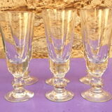 Set of 6 absinthe glasses