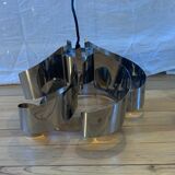 Space Age chrome metal chandelier
