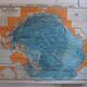 Old school map of geography oceans and seas Hatier Vallaux n°26