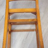 Set of 6 chairs, Scandinavian, vintage, retractable rattan seat