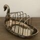 Swan toast holder