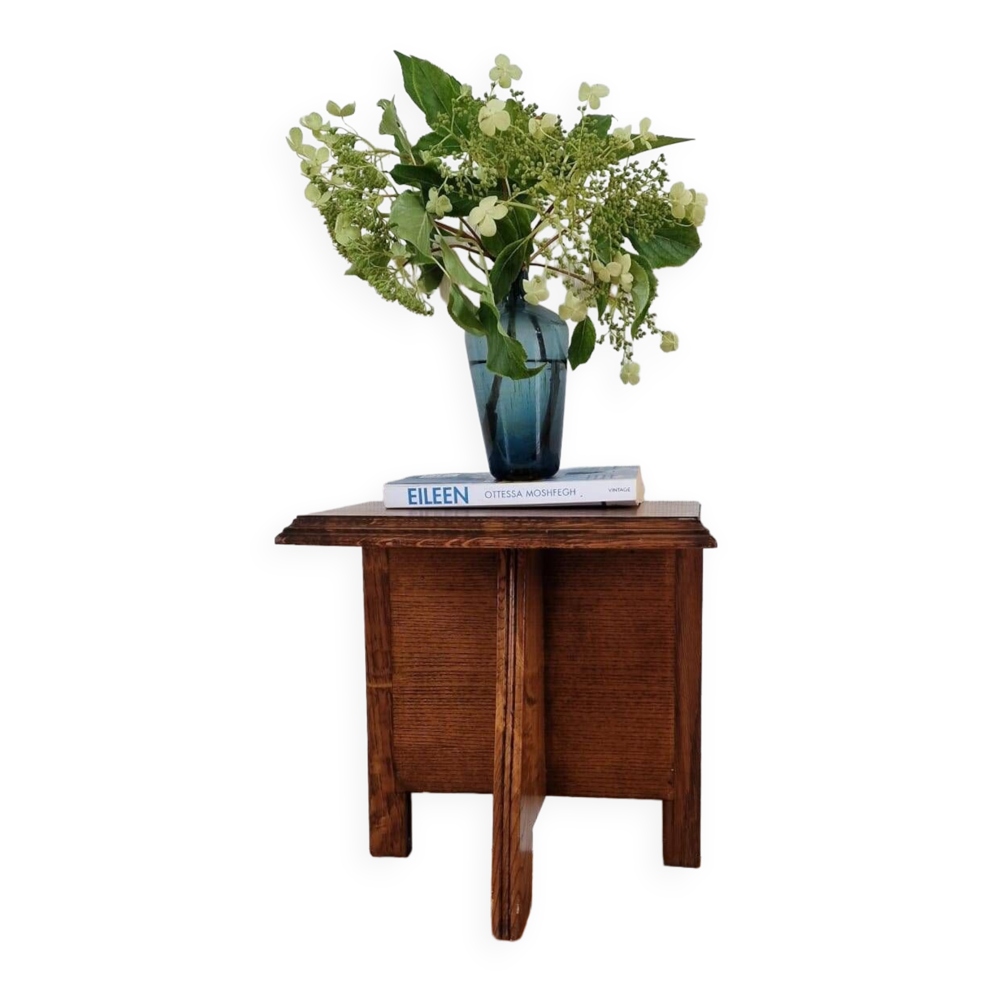 Bedside table or end of sofa Italian brutalism wood