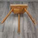 Raw wood tripod stool