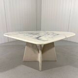 Artificial marble coffee table side table 1980’s