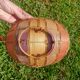 Retro egg wicker basket