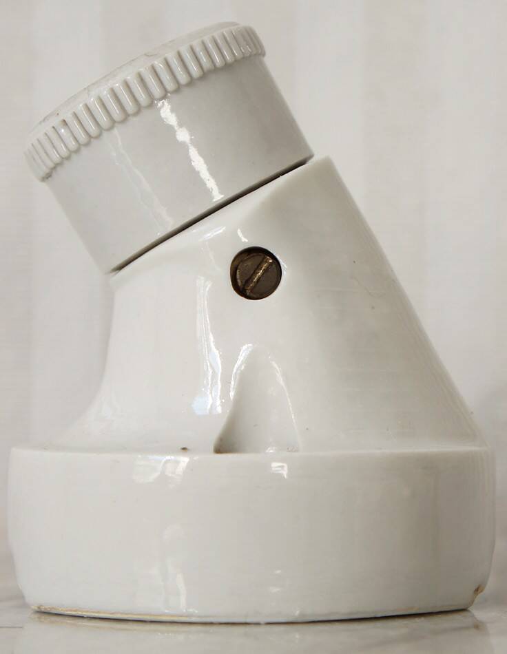 Old porcelain wall light