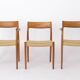 Niels Møller Dining Chair Set (6) – Models 77 & 57, Teak, Danish Cord
