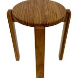 Mid century pinewood stool, 1960s minimalistic design