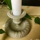 Candlestick time 19th bronze green gray