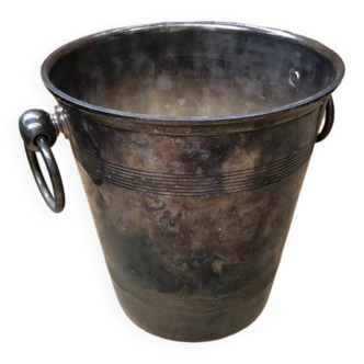 Old Silver Metal Champagne Cooler Bucket France