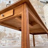 Solid oak dining table
