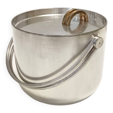 Silver Plated Ice Bucket / Wine Cooler by Ambrogio Pozzi for Padova Argenti