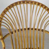 Rocking-flesh rattan vintage