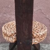 Handmade wickerwork chair from the 60s and 70s