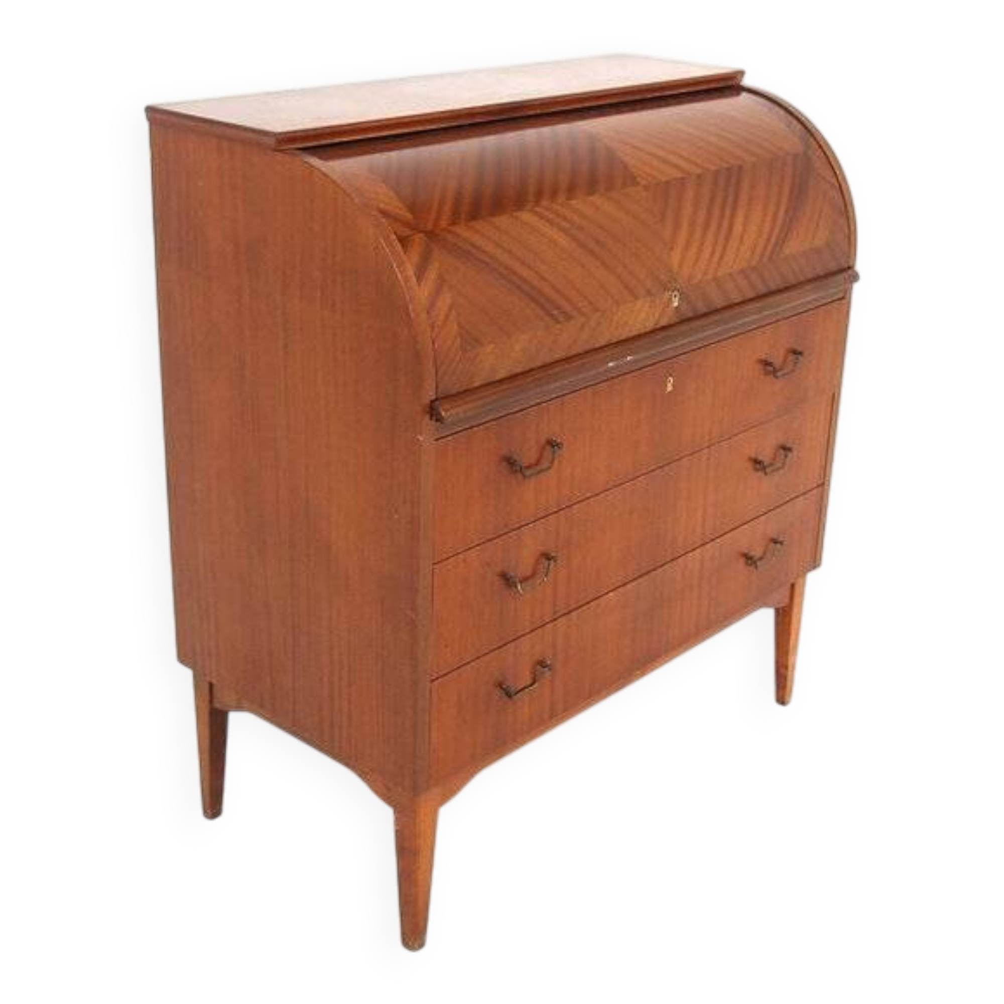 Secrétaire scandinave en acajou, Suède, 1950