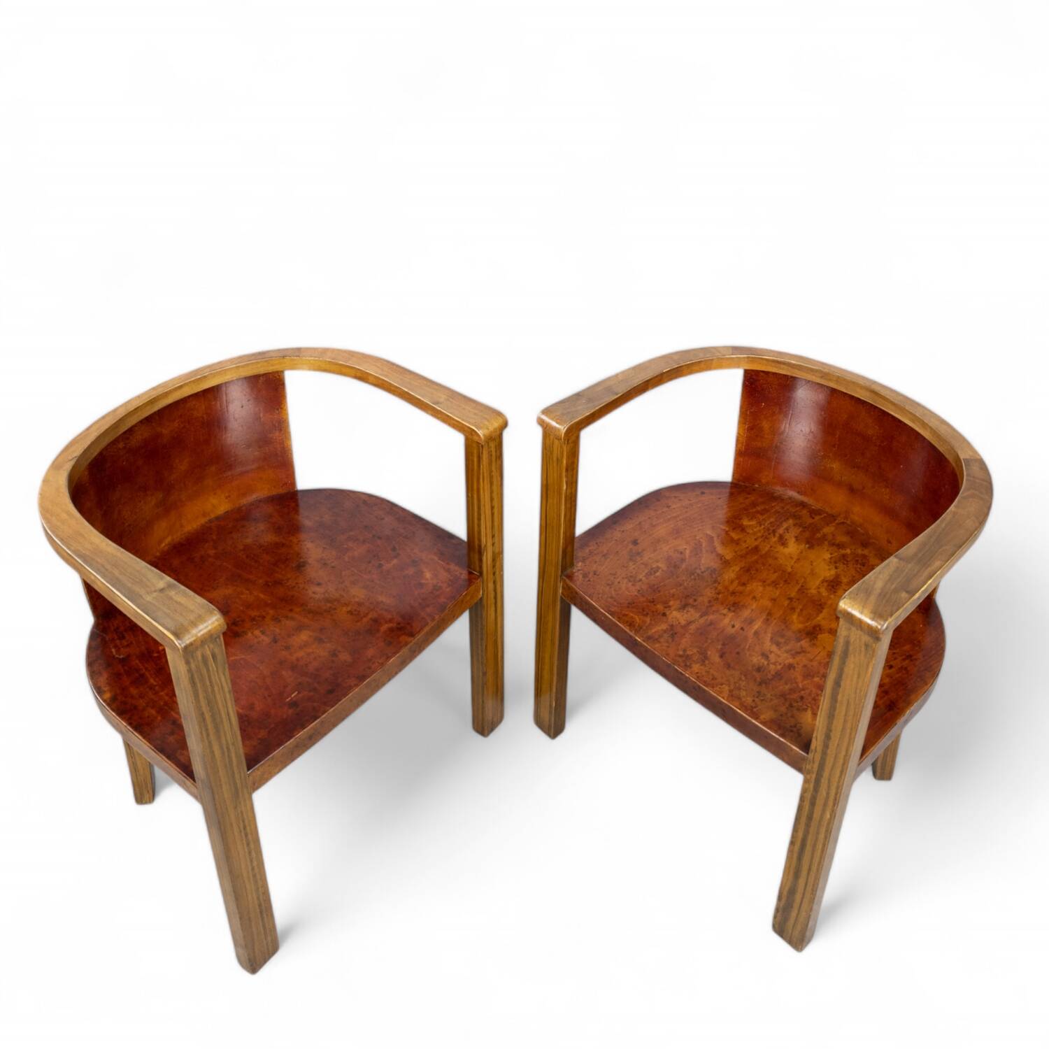 Paire de fauteuils modernistes allemands des années 1930