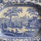 Grand plat de service ancien, Wild Rose par Bell, Cook & Co.
