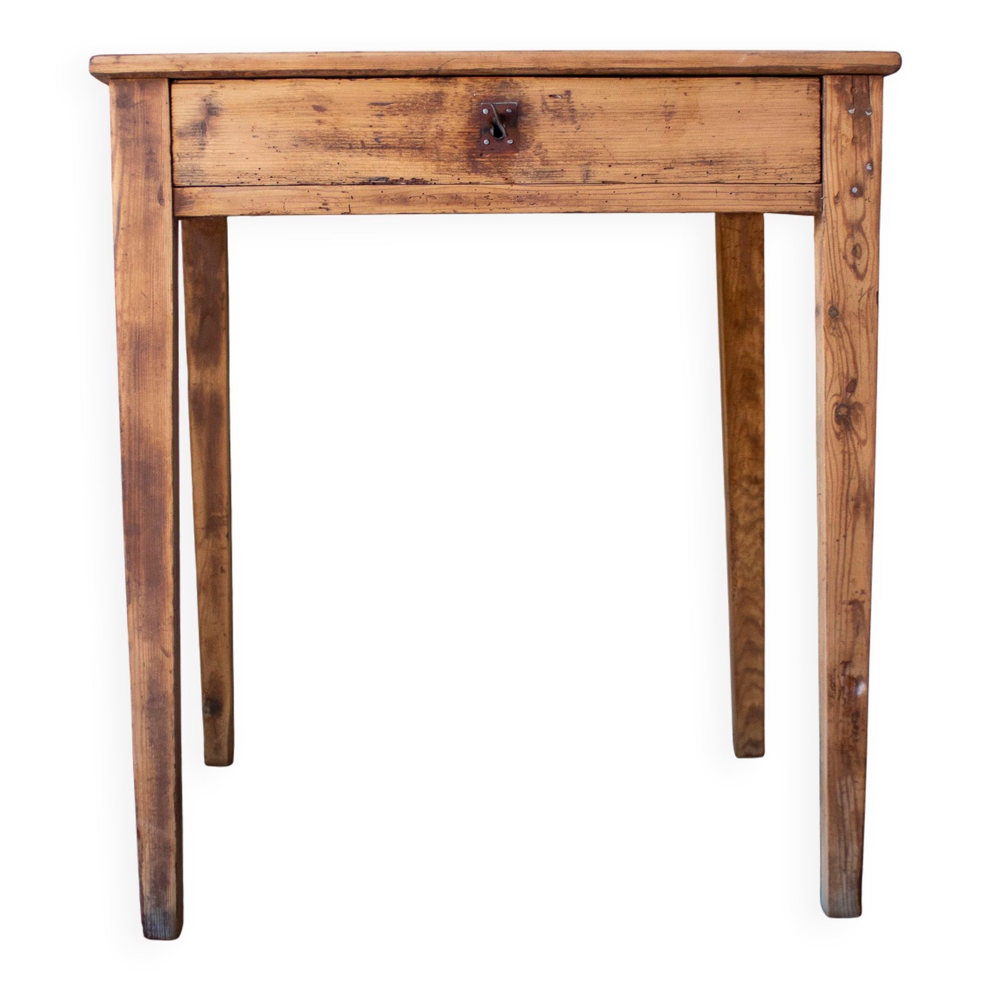 Small vintage desk made of solid wood.