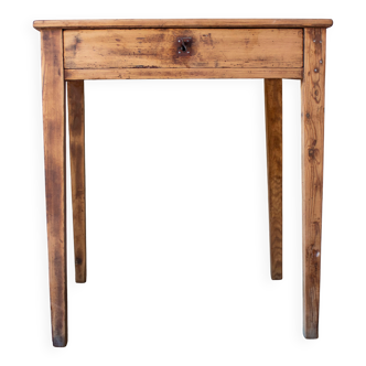 Small vintage desk made of solid wood.