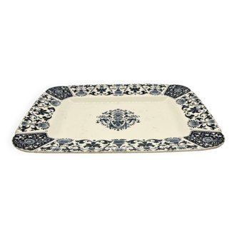 Plat en faïence de Gien "Terre de Fer", service "Ibis", 1876