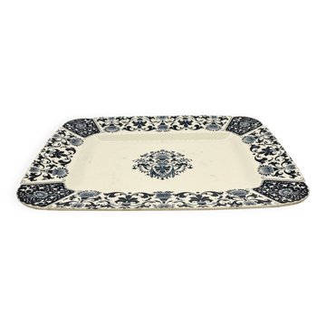 Plat en faïence de Gien "Terre de Fer", service "Ibis", 1876